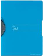 Папка с клипом Easy Orga To Go Express-Clip А4 голубая полупрозрачная 11206455 Herlitz