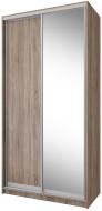 Шкаф-купе Стандарт VIP-master ДСП 1200x600x2400 мм дуб сонома трюфель двери / ДСП/зеркало
