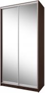 Шкаф-купе Стандарт Уни VIP-master ДСП 1200x600x2400 мм орех темный двери / зеркало Шкаф-купе Стандарт Уни VIP-master ДСП 1200x600x2400 мм орех темный двери / зеркало