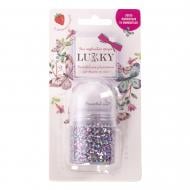 Гель роликовый Lukky для лица и тела с блестками бирюзово-серебристый