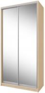Шкаф-купе Стандарт Уни VIP-master ДСП 1200x600x2400 мм дуб молочный двери / зеркало