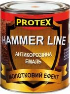 Емаль Protex антикорозійна молоткова Hammer Line сталевий глянець 0,7 л 0,75 кг