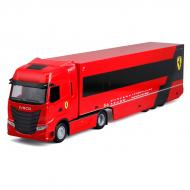 Грузовик-тягач Bburago Iveco S-Way и болид Ferrari SF-24 1:43 18-36867