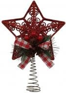 Верхушка для елки 23х15х3 см EA0181R глянцевая красный Верхушка для елки 23х15х3 см EA0181R глянцевая красный