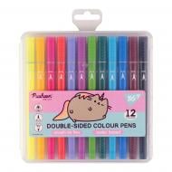 Фломастеры двухсторонние Pusheen 12 цветов 650561 YES