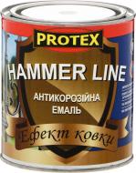 Емаль Protex антикорозійна з ефектом ковки Hammer Line бронзовий мат 0,7 л 0,75 кг