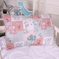 Подушка Kids Time 20-0028 Little girl Teddy EcoSilk мягкая MirSon 50x70 см мульти