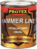 Емаль Protex антикорозійна молоткова Hammer Line срібло глянець 0,7 л 0,75 кг