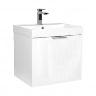 Тумба консольна Aqua Rodos Fabio (білий мат) з умивальником 50 см