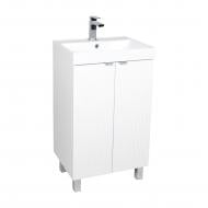 Тумба на ніжках Aqua Rodos Fabio (білий мат) з умивальником 50 см