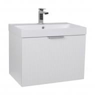 Тумба консольная Aqua Rodos Fabio белый мат с умывальником 60 см