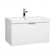 Тумба консольная Aqua Rodos Fabio белый мат с умывальником 80 см