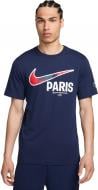 Футболка Nike PSG NK SWOOSH TEE FV8555-410 р.M синий