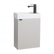 Тумба консольна Aqua Rodos Fabio кашемір з умивальником Mini 40 см