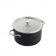 Каструля з кришкою KitchenAid Steel Core, 24 см, 6 л, матовий чорний (CC006001-001) Каструля з кришкою KitchenAid Steel Core, 24 см, 6 л, матовий чорний (CC006001-001)