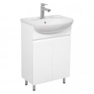 Тумба на ножках Aqua Rodos Uno белый глянец 55 см с умывальником Новая Тумба на ножках Aqua Rodos Uno белый глянец 55 см с умывальником Новая