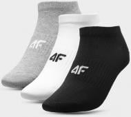 Носки 4F SOCKS CAS F156 (3PACK) 4FSS23USOCF156-90S р.35-38 серый/белый/черный 3 пари шт.