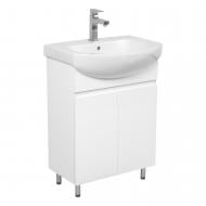 Тумба на ножках Aqua Rodos Uno белый глянец 60 см с умывальником Руна Тумба на ножках Aqua Rodos Uno белый глянец 60 см с умывальником Руна