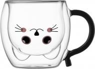 УЦЕНКА! Набор чашек с ручками и двойными стенками Animals 250 мл 2 шт Ardesto (УЦ №91)