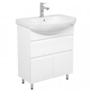 Тумба на ножках Aqua Rodos Uno белый глянец 70 см с умывальником Руна