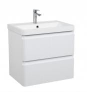 Тумба консольная Aqua Rodos Акцент Люкс White-Matt с умывальником 60 см АР000112183