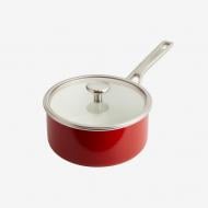 Ковш с крышкой KitchenAid Steel Core, 16 см, 1,3 л, красный (CC003287-001)