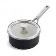 Ківш з кришкою KitchenAid Steel Core, 16 см, 1,3 л, матовий чорний (CC005997-001)