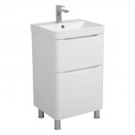 Тумба напольная Aqua Rodos Америна белый глянец с умывальником 50 см