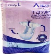 Підгузки для дорослих IGAR р. L 15 шт. Підгузки для дорослих IGAR р. L 15 шт.