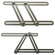 Трафарет Т-Нова Угломер линейка-шаблон металлическая