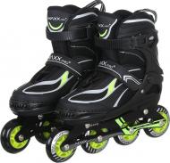 Роликовые коньки MaxxPro YX-0151-5SY р. 35-38 черно-салатовый Роликовые коньки MaxxPro YX-0151-5SY р. 35-38 черно-салатовый