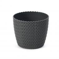 Горщик пластиковий Ламела Магнолія Джерсі 360 круглий 4,1 л антрацит