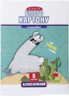Набор белого картона Лама КБ-А4-8 глянцевый