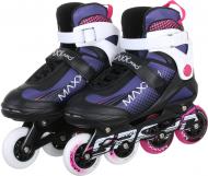Роликовые коньки MaxxPro YX-0119-6ZW р. 37 черно-розово-белый