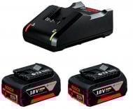 Набор Bosch 2x акум. GBA 18V 4Ah +ЗП GAL 18-40 (подарунковий)