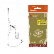 Оснастка для ловли карпа Orange Carp MF5860 60 г фидерная Асимметричная петля, флюр, (1 крючок, #12)