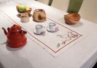 Дорожка «Фрукты» 408-17/00 40x140 см льняной Эдельвика