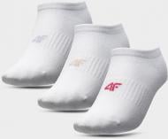 Носки 4F SOCKS CAS F097 (3PACK) 4FJSS23USOCF097-90S р.32-35 белый 3 пари шт.