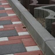 Бордюр Золотий Мандарин парковый полный прокрас (завод) серый 1000х200х80 мм (10429493)