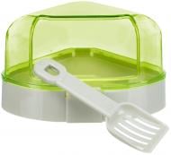 Туалет-домик Trixie угловой с лопаткой 6256 Туалет-домик Trixie угловой с лопаткой 6256