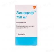 Зинацеф для р-ну д/ін. по 750 мг №1 у флак. порошок