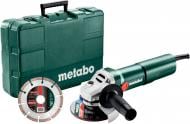 Болгарка (угловая шлифмашина) Metabo W 1100-125 SET 603614510