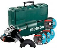 Болгарка (угловая шлифмашина) Metabo W 750-125 SET 603605680