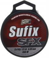 Волосінь Sufix SFX SELF HANGING SPOOL 150м 0,30мм 5,4кг прозора