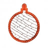 Декоративная новогодняя фигура ТМ PPM Шар оранжевый 750 мм светодиодная (LED) 200 ламп 75 см