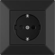 Механізм розетки із заземленням HausMark Alta без кришки чорний SNG-SCP.SQ20MG1WG-BK