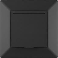 Механизм розетки HausMark Alta с крышкой черный SNG-SCP.SQ20MG1WGC-BK