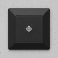 Механізм розетки TV HausMark Alta без кришки чорний SNG-SCP.SQ20MG1TV-BK