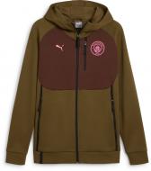 Джемпер Puma MCFC PUMATECH FZ HOODIE DK 77877359 р.XL зелений