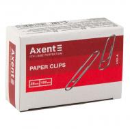 Скрепки никелированные 100 шт 28 мм 10 упаковок Axent Скрепки никелированные 100 шт 28 мм 10 упаковок Axent